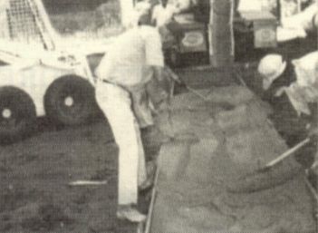 Bob Bragg and helper Tom Moore