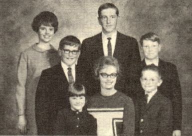 Marilyn Deibler Family. Back - L to R - Pam, Chris, Dan, Scott. - Gail, Marilyn and Doug