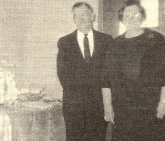 Evertt and Edythe Eggers, open house reception January 1967, marriage December 31, 1966.