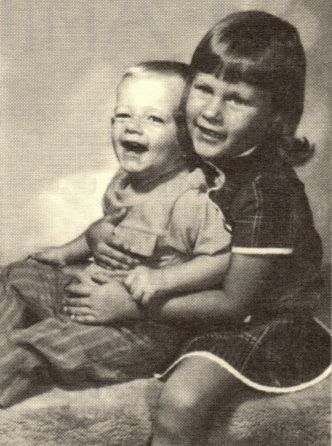 Lowell Andersen children-1972. Terri Lynn (3 yrs) and Kerin Lyle (15 mo).