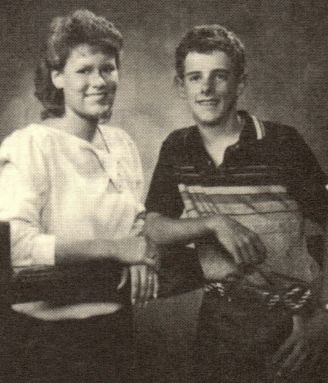 The Lowell Andersen children-1985. Terry Lynn (16) Kevin Lyle (14).