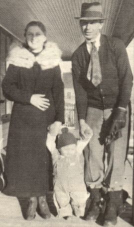 Erma and Lee Boyer and son Lee Dewayne, January 1936.