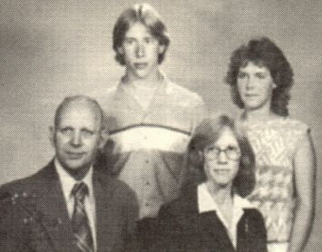 Standing L to R - Timothy Allan Clark, Janet Louisa Clark; Seated - Kenneth Wayne Clark, Nina Louise (Scott) Clark