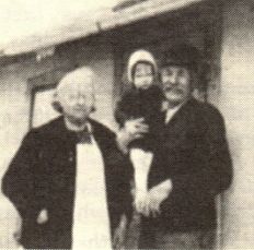 Mina (Gorsuch) and Elmer B. Clemens. (1938) Great-granddaughter Phillis Jean Evenson.