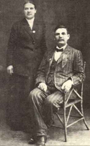 Johnson and Elizabeth Cooley 1887 Wedding
