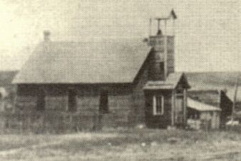The first Methodist Church, a frame building - (cost $454.35) 1906
