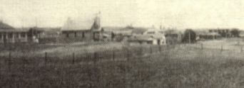 Looking northeast Mullen Methodist Church and New Grade and High School in view