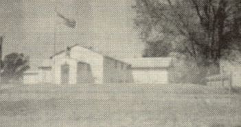 Veteran's Club with new flag, 1988.