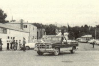 Legion Auxiliary Color Guard at the Hooker County Fair parade.